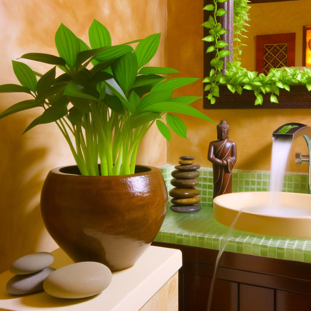 Posiziona piante di FENG SHUI nel bagno per armonia e freschezza