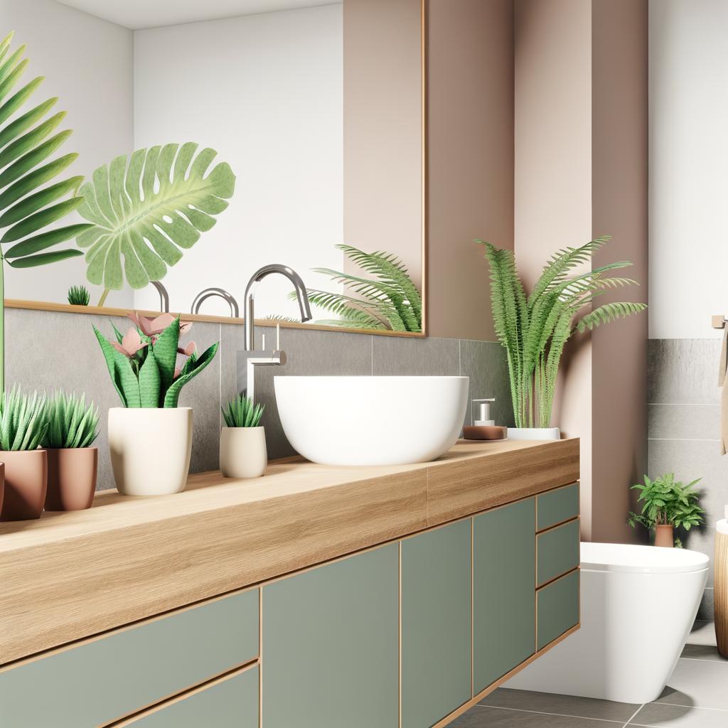 Feng Shui Piante Per Il Bagno 1 Utilizza le piante di Feng Shui nel bagno per creare un ambiente armonioso e rilassante