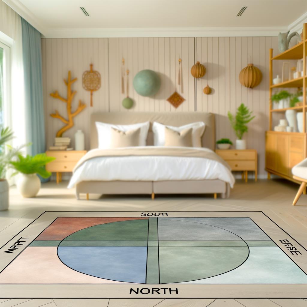 Feng Shui Posizione Letto Punti Cardinali 1 Orienta il letto seguendo i punti cardinali per migliorare l'energia della camera, secondo il Feng Shui