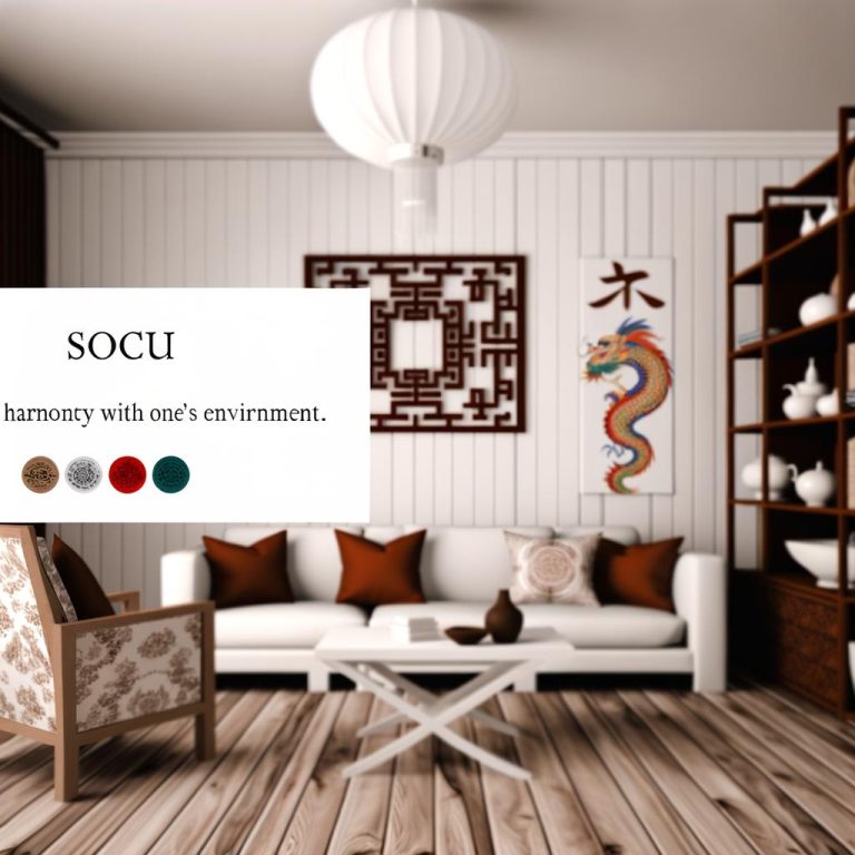 Segui i principi del Feng Shui per creare un ambiente equilibrato e armonioso.