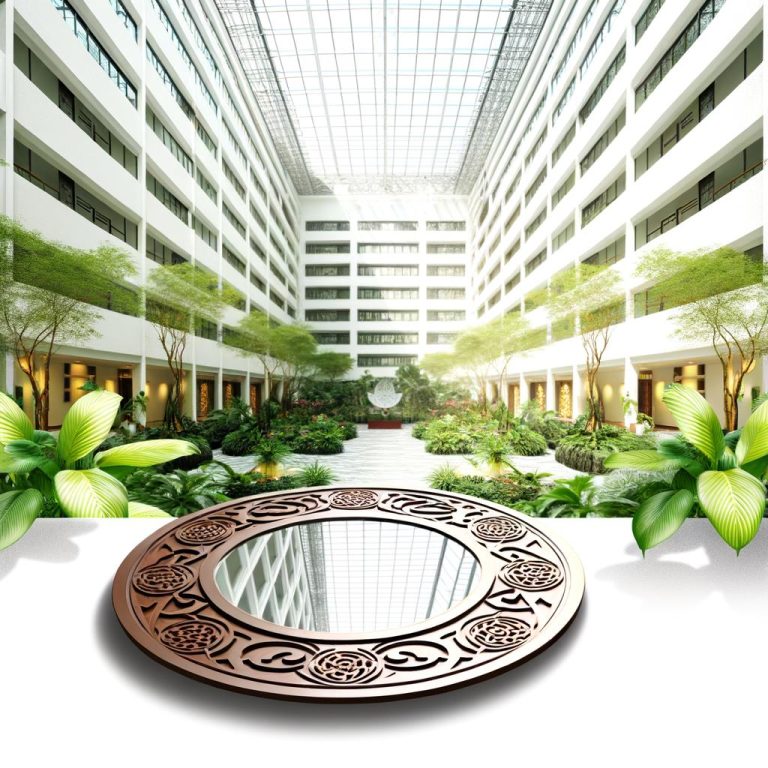 Massimizza l'energia positiva con un magnifico specchio atrio seguendo i principi del Feng Shui