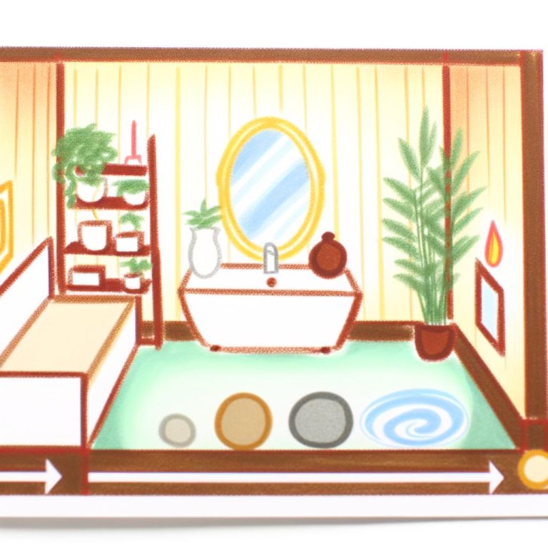 specchio in bagno per energia favorevole