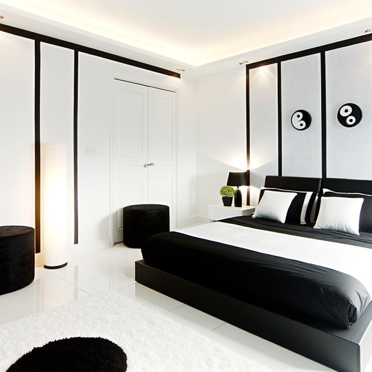 Feng Shui Stanza Da Letto Bianco E Nero 15 Equilibra l'energia nella tua camera da letto con arredi bianchi e neri secondo i principi del Feng Shui
