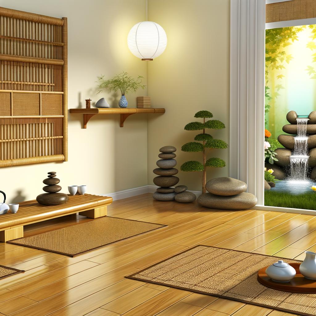 Creare un'armoniosa atmosfera di meditazione nella stanza seguendo i principi del Feng Shui
