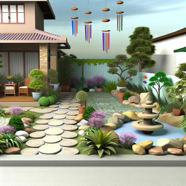 strada davanti a casa sopraelevata per favorire il fluire dell'energia positiva