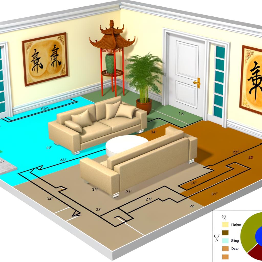 Posiziona il divano secondo i principi del Feng Shui per massimizzare l'energia positiva