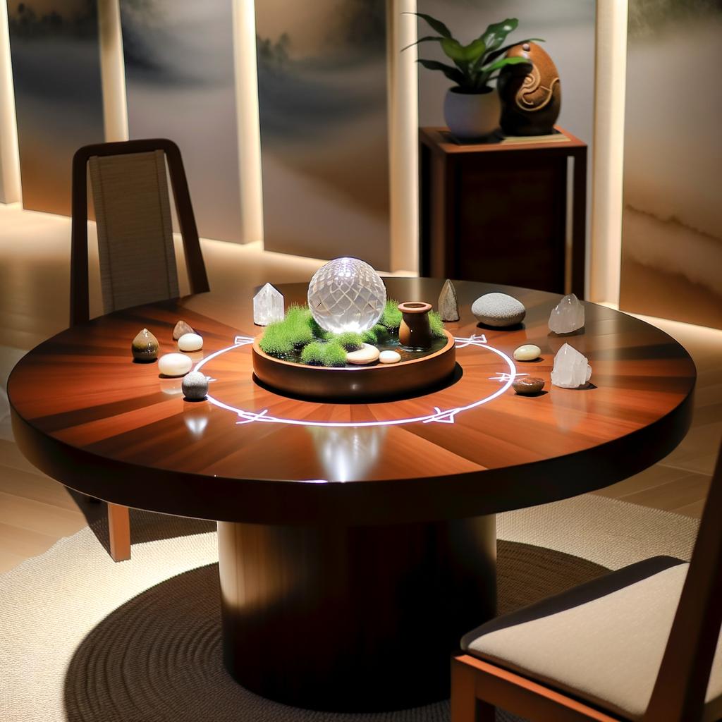 Feng Shui Tavolo Rotondo 1 armonia e energia positiva con un tavolo rotondo ideale per la circolarità dell'energia