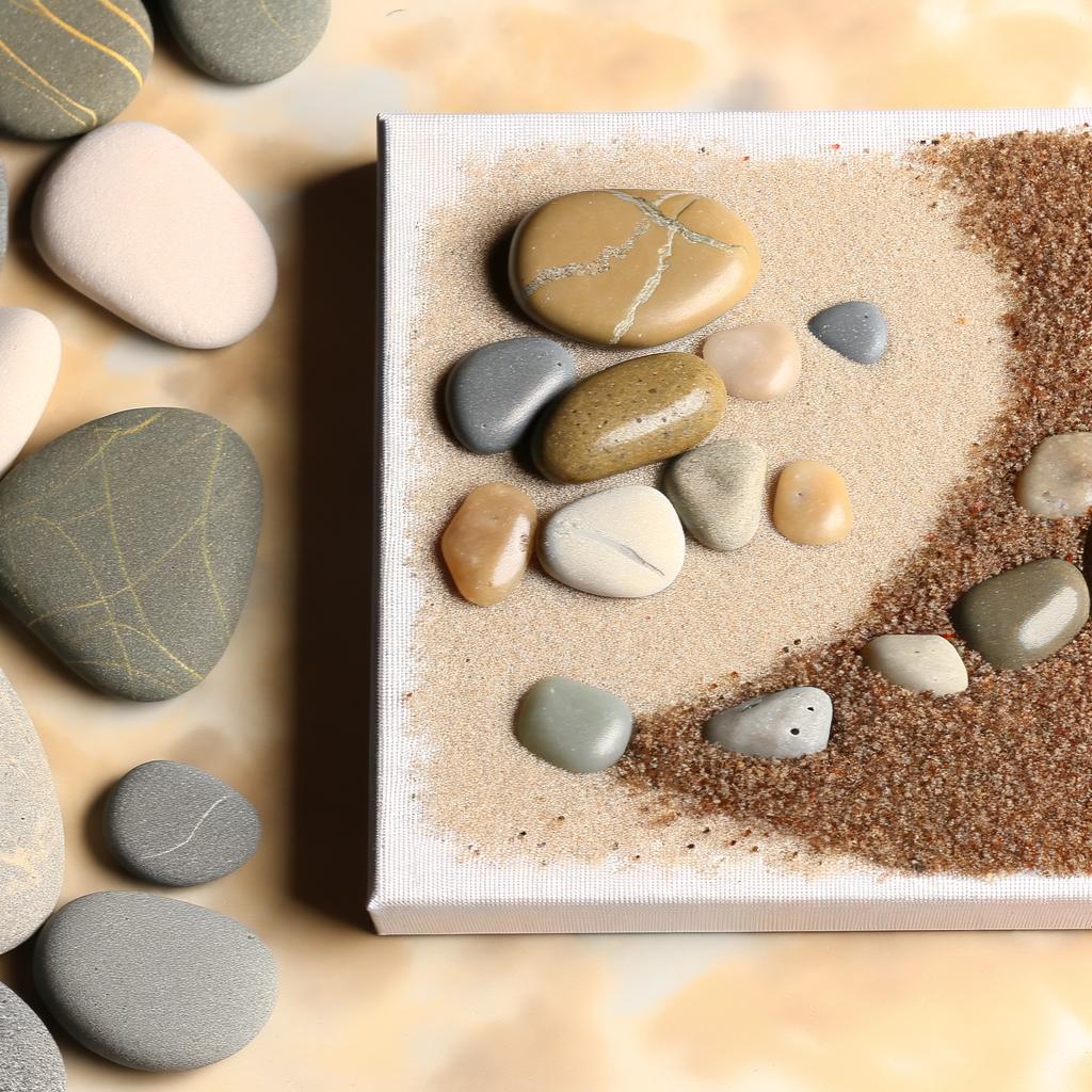 Feng Shui Tela Sabbia Sassi 20X20 1 feng shui tela sabbia sassi 20x20