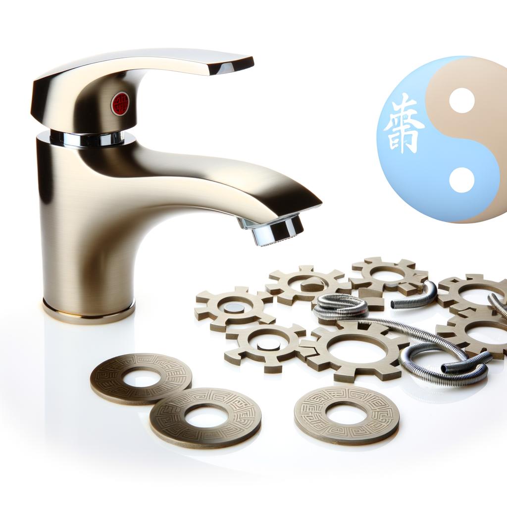 Fir Miscelatore Lavabo Getto Feng Shui Pezzi Ricambio 1 flusso d'acqua armonioso per una sensazione di benessere, pezzi di ricambio disponibili