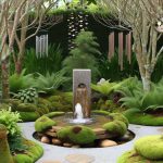 Fontana Feng Shui Giardino Armoniosa fontana feng shui per un giardino rilassante e equilibrato