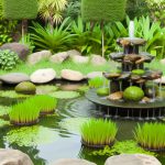 Fontana Per Giardino Esterno Feng Shui Con Fontana per giardino esterno feng shui con armoniosi giochi d'acqua e luci Zen
