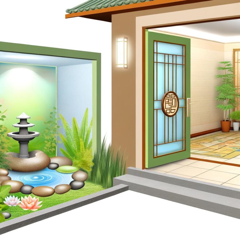 ispirati alle immagini di ingressi case Feng Shui per creare un ambiente positivo e accogliente