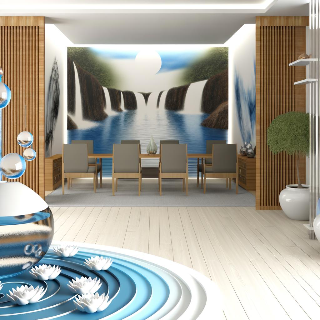 Interni Acqua Feng Shui 1 arredi, colori e fontane