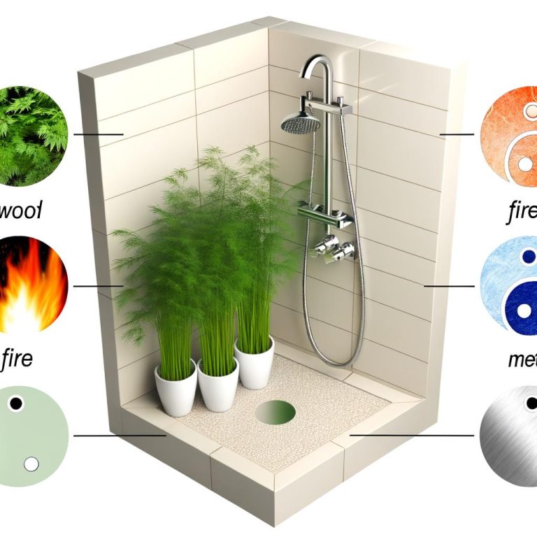 Relax in uno spazioso iperceramica box doccia Feng Shui per un'esperienza rigenerante e armoniosa