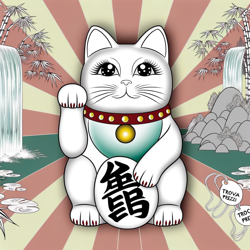 Maneki Neko Gatto Bianco Giapponese Feng Shui Fortunato Trovaprezzi 1 Porta fortuna con il Maneki Neko, il gatto bianco dal Giappone, ideale per il Feng Shui Trova prezzi vantaggiosi